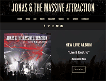 Tablet Screenshot of jonasandthemassiveattraction.com